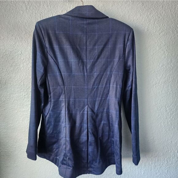 Cabi plaid one button front windowpane blazer - Picture 8 of 16